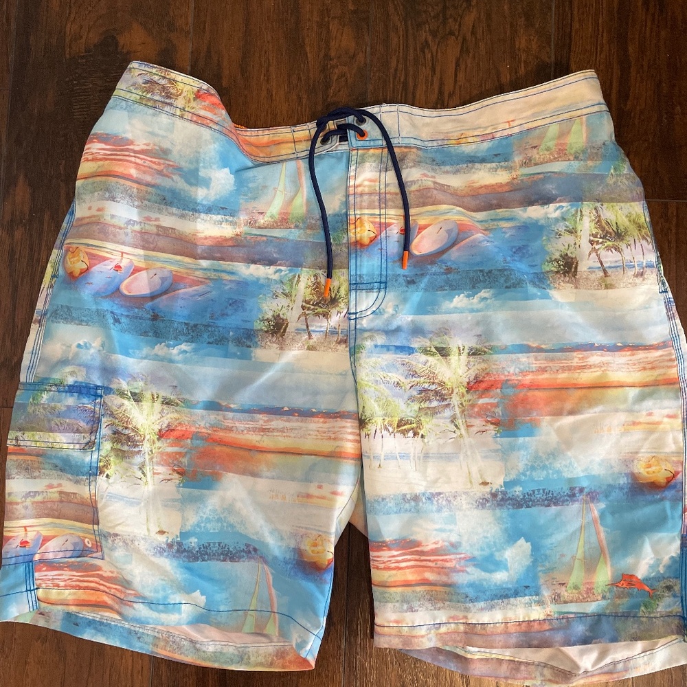 Mens Tommy Bahama board short swim trunk XXLT/TTGL